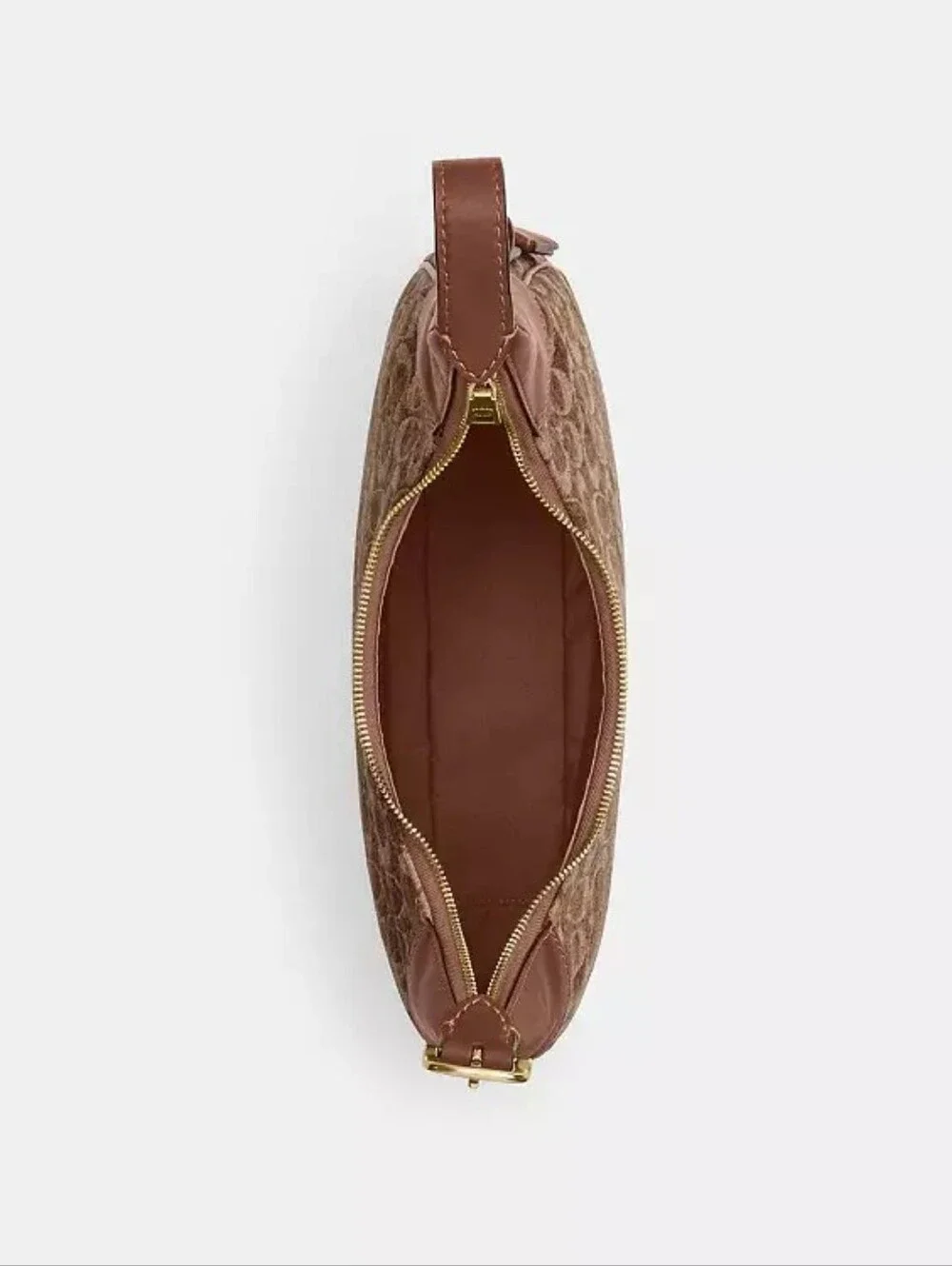 Coach Brown Signature Canvas Shoulder Bag